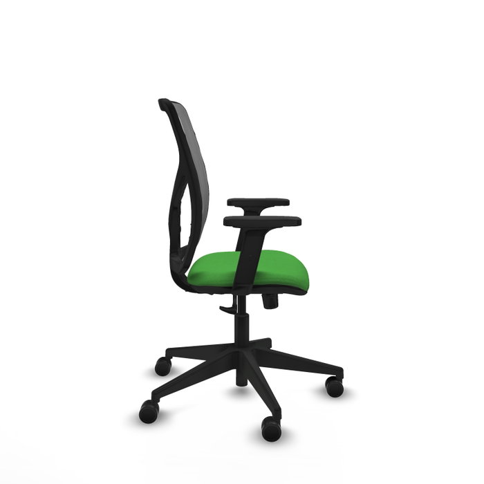 PIQUERAS Y CRESPO Silla de oficina Motilla con mecanismo Sincro, Verde y Gris