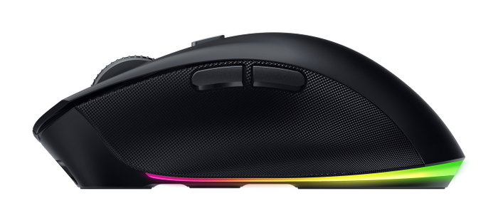 Razer Pro Click V2 Ratón Ergonómico Inalámbrico Gaming Negro USB-C RGB 30000 DPI