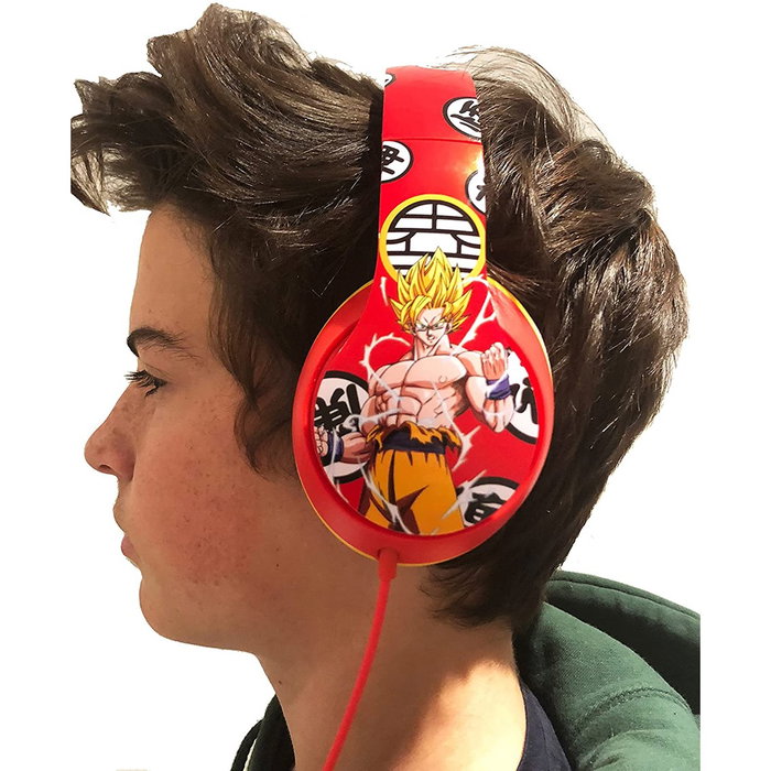 Madcow Entertainment Auriculares Dragon Ball Z Goku Vegeta Ajustables 1.2m Cable