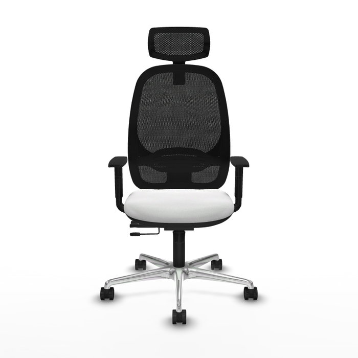 PIQUERAS Y CRESPO Silla de oficina Cilanco con mecanismo Sincro/Traslack Blanco y Negro PIQUERAS Y CRESPO Silla de oficina Cilanco con mecanismo Sincro/Traslack Blanco y Negro