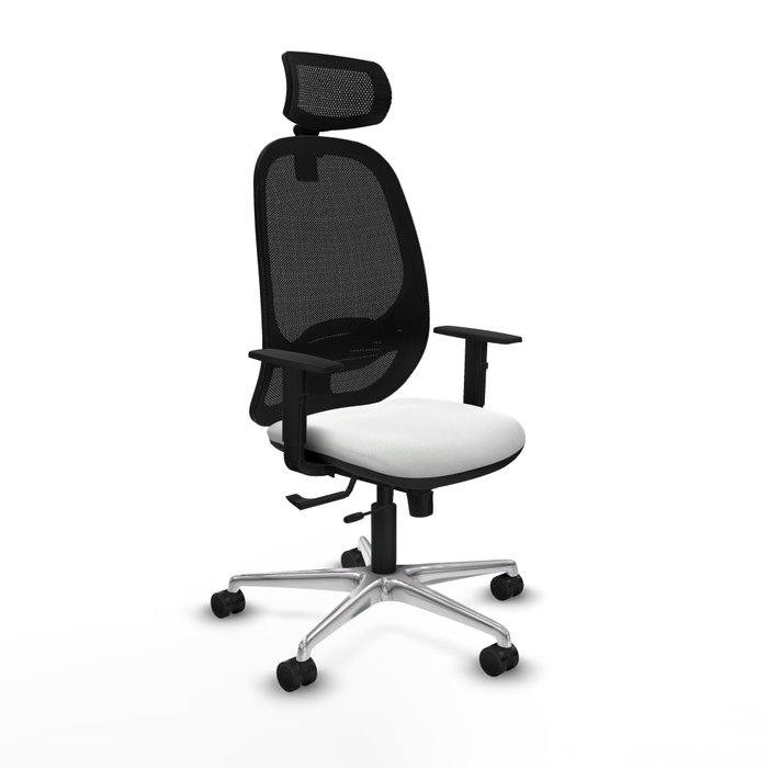 PIQUERAS Y CRESPO Silla de oficina Cilanco con mecanismo Sincro/Traslack Blanco y Negro PIQUERAS Y CRESPO Silla de oficina Cilanco con mecanismo Sincro/Traslack Blanco y Negro