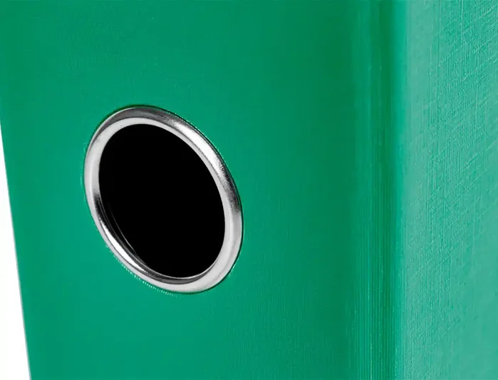 Liderpapel Archivador de Palanca Forrado PVC Verde 75mm