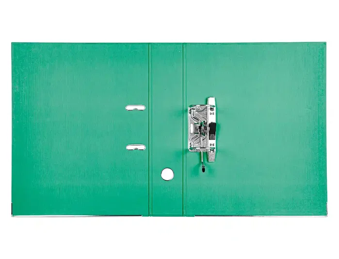 Liderpapel Archivador de Palanca Forrado PVC Verde 75mm
