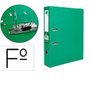 Liderpapel Archivador de Palanca Forrado PVC Verde 75mm