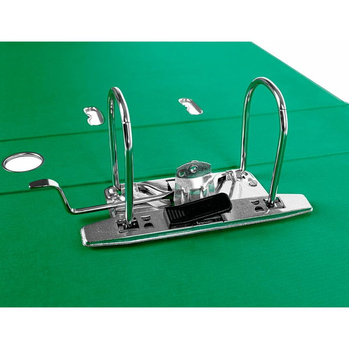 Liderpapel Archivador de Palanca Forrado PVC Verde 75mm