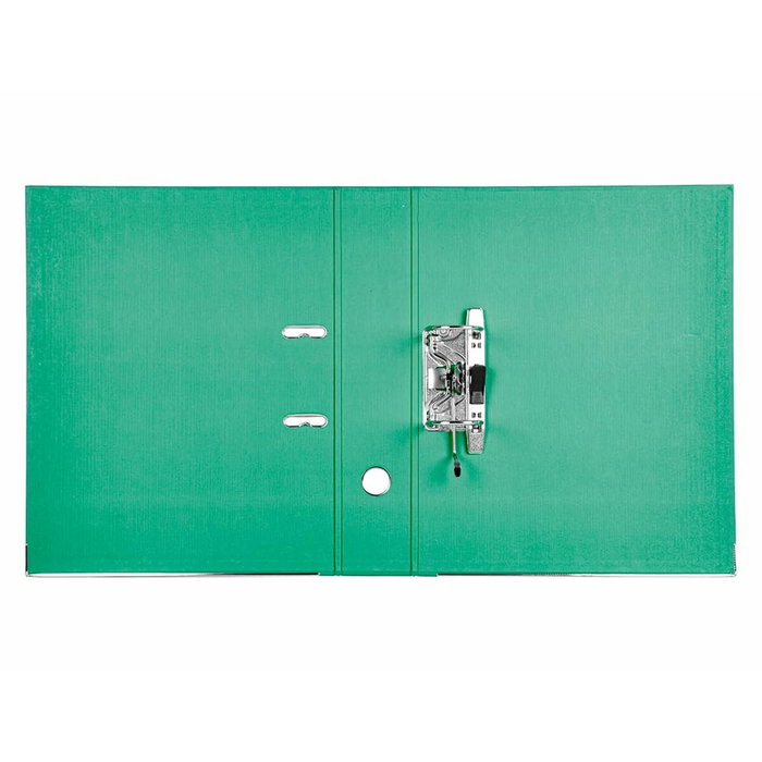Liderpapel Archivador de Palanca Forrado PVC Verde 75mm