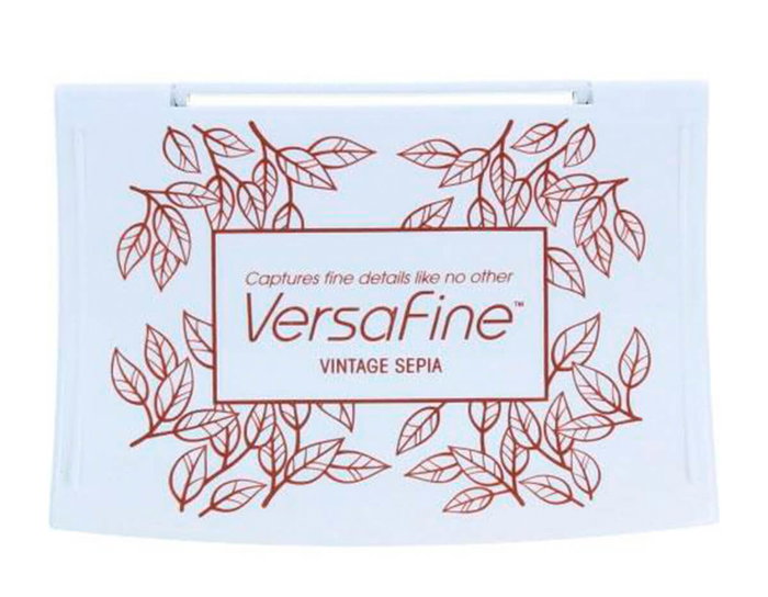 Tsukineko VERSAFINE Almohadilla de Tinta Sepia Vintage 95x65mm Tsukineko VERSAFINE Almohadilla de Tinta Sepia Vintage 95x65mm