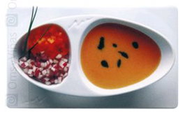 CIM Platillo Bol Doble 4517 - Vajilla Ola (Set de 6)