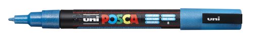POSCA Marcador PC-3ML Punta Cónica 0,9 - 1,3 mm Azul Claro Purpurina POSCA Marcador PC-3ML Punta Cónica 0,9 - 1,3 mm Azul Claro Purpurina