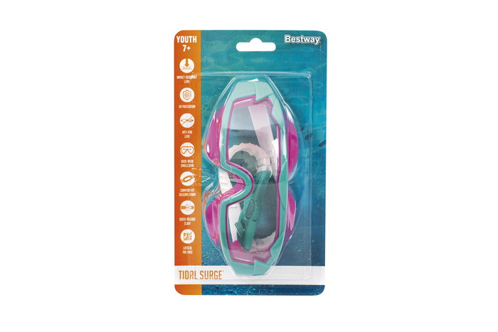 Bestway Mascara Buceo Junior Correa Silicona Color Surtido Antivaho +7 Años Playa y Piscina 21179