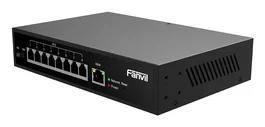 Fanvil PN8 Switch No Administrado de 8 Puertos Fast Ethernet (10/100) con Montaje en Rack, Negro