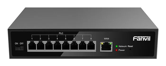 Fanvil PN8 Switch No Administrado de 8 Puertos Fast Ethernet (10/100) con Montaje en Rack, Negro Fanvil PN8 Switch No Administrado de 8 Puertos Fast Ethernet (10/100) con Montaje en Rack, Negro