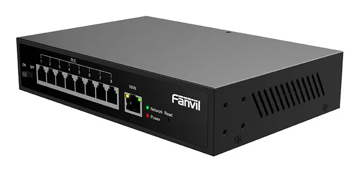 Fanvil PN8 Switch No Administrado de 8 Puertos Fast Ethernet (10/100) con Montaje en Rack, Negro Fanvil PN8 Switch No Administrado de 8 Puertos Fast Ethernet (10/100) con Montaje en Rack, Negro