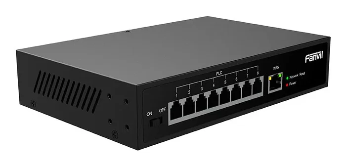 Fanvil PN8 Switch No Administrado de 8 Puertos Fast Ethernet (10/100) con Montaje en Rack, Negro Fanvil PN8 Switch No Administrado de 8 Puertos Fast Ethernet (10/100) con Montaje en Rack, Negro
