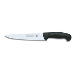 Martínez Y Gascon Cuchillo de Cocina Negro Norplast, Acero Inoxidable/Mango Plástico, 20 cm