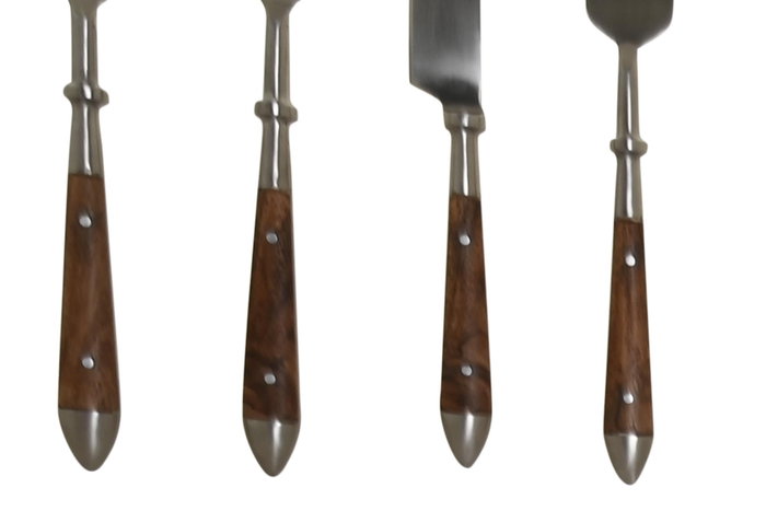 DKD Home Decor Set de Cubertería Acacia 16 Piezas Inox Natural y Plateado SKU B13PXF9EMC DKD Home Decor Set de Cubertería Acacia 16 Piezas Inox Natural y Plateado SKU B13PXF9EMC