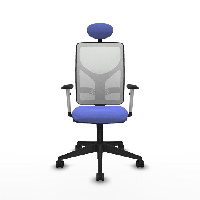 PIQUERAS Y CRESPO Silla de oficina Motilla con mecanismo Sincro, Azul claro y Blanco PIQUERAS Y CRESPO Silla de oficina Motilla con mecanismo Sincro, Azul claro y Blanco