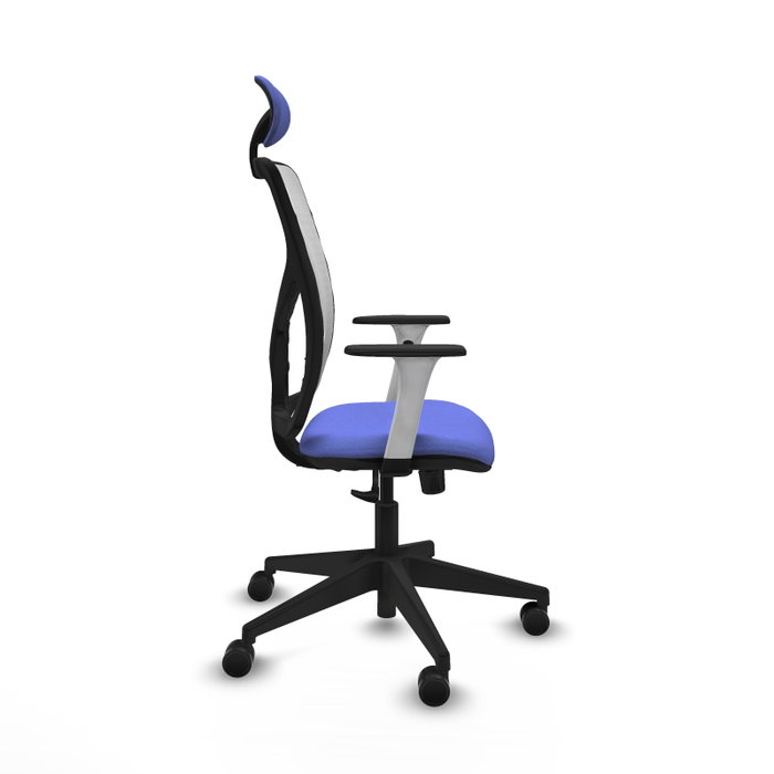 PIQUERAS Y CRESPO Silla de oficina Motilla con mecanismo Sincro, Azul claro y Blanco PIQUERAS Y CRESPO Silla de oficina Motilla con mecanismo Sincro, Azul claro y Blanco