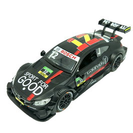 DEQUBE Mercedes-AMG C 63 DTM 1:32 Coche de Metal Die-Cast con Sistema Pullback D00395 - Vehículo en Miniatura para Colección