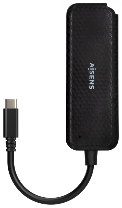 Aisens Hub USB 3.1 USB-C con 4 Puertos Tipo A, Negro