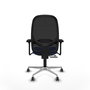 PIQUERAS Y CRESPO Silla de oficina Cilanco con mecanismo Sincro/Traslack Azul/Negro