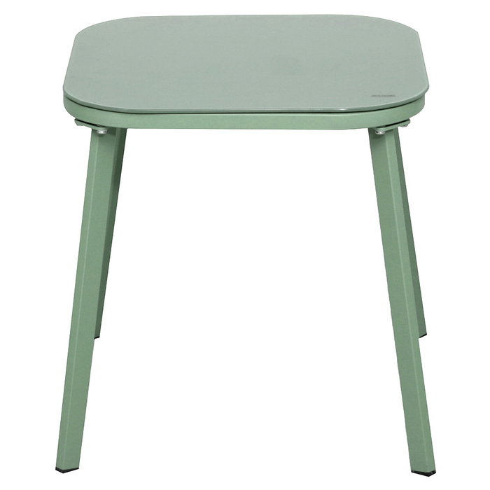 Home Deco Factory Salón de Jardín México Verde, 2 Personas, Mesa 45x45 cm, Acero Epoxy y Textileno UV