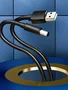 Vention Cable de Alimentación USB-A a DC 5.5mm Macho, 50cm, Negro