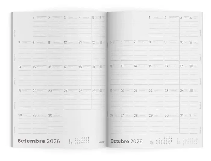 Additio Agenda Planificador 16 Meses Catalán 195x285 mm Colores Surtidos