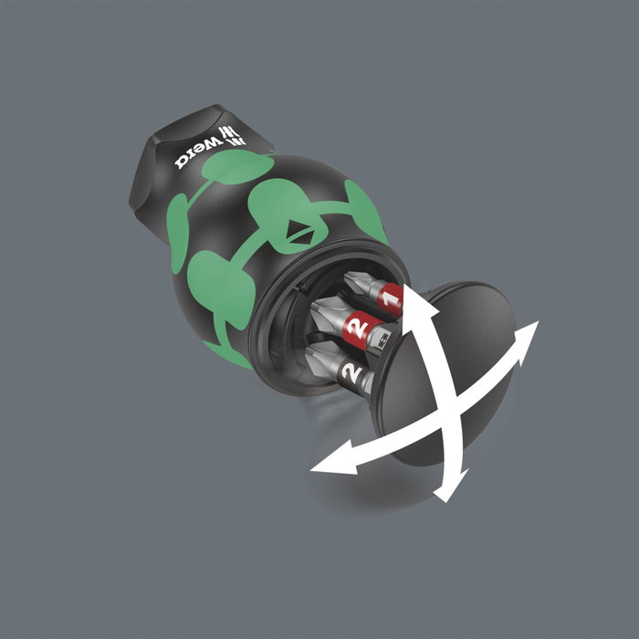 Wera Kraftform Kompakt Stubby Magazine 2 con 6 puntas