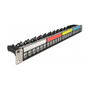 DeLOCK Patch panel Keystone 24 puertos 1U negro