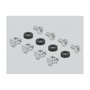 DeLOCK Patch panel Keystone 24 puertos 1U negro