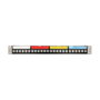 DeLOCK Panel de conexión Keystone 24 puertos 1U negro
