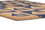 DKD Home Decor Felpudo Atlantico Fibra Coco Goma Azul Marino Natural 40 x 1.5 x 60 cm (6 Unidades)