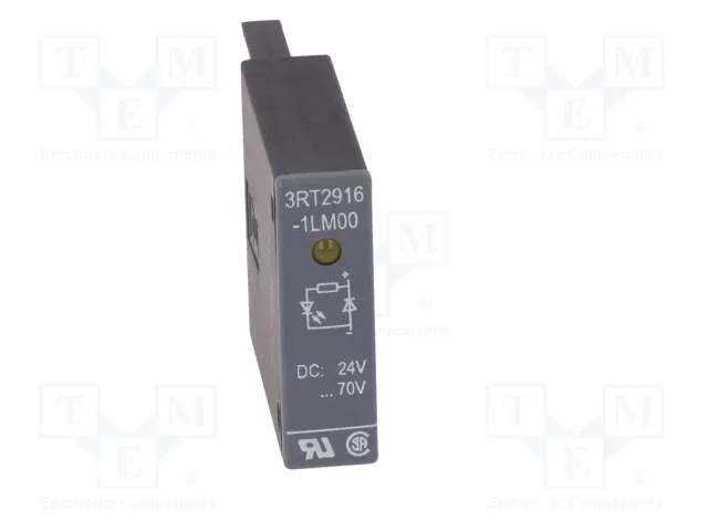 Siemens 3RT29161LM00 Diodo de supresión con LED 24-70VDC para S00