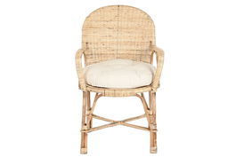 DKD Home Decor Silla Balines Natural Bambu Ratan 51 x 92 x 54 cm