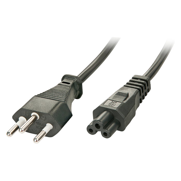 Lindy Cable de alimentación para portátiles 2 m, Enchufe suizo a C5