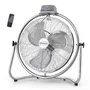Orbegozo PWM 2147 Ventilador de Suelo Industrial 130W, 45cm, 3 Velocidades, Oscilante Multiorientable, con Mando a Distancia
