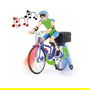 Jamara 402090 Figura de Juguete, Bicicleta con Sonido para 6+ Años, 230x80x210 mm, Multicolor