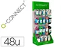 Q-connect Expositor de sobremesa con 48 unidades de cables y cargadores surtidos