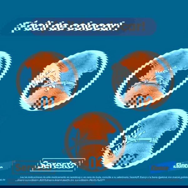 Elanco Collar Seresto para Perros de hasta 8 kg, 70 cm, 4.5 g Elanco Collar Seresto para Perros de hasta 8 kg, 70 cm, 4.5 g