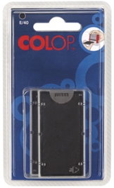 COLOP Blíster de 2 Almohadillas E60 Negro