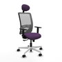 PIQUERAS Y CRESPO Silla de oficina Zulema con mecanismo Sincro, Morado y Gris