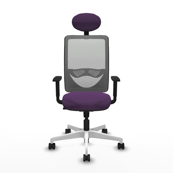 PIQUERAS Y CRESPO Silla de oficina Zulema con mecanismo Sincro, Morado y Gris PIQUERAS Y CRESPO Silla de oficina Zulema con mecanismo Sincro, Morado y Gris