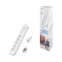 LogiLink Regleta de 5 tomas CEE con mando a distancia, 1,5 m