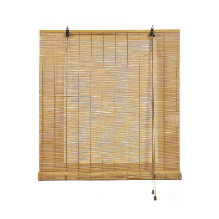 Cintacor Estor enrollable de bambú ocre mango 150 x 175 cm Cintacor Estor enrollable de bambú ocre mango 150 x 175 cm