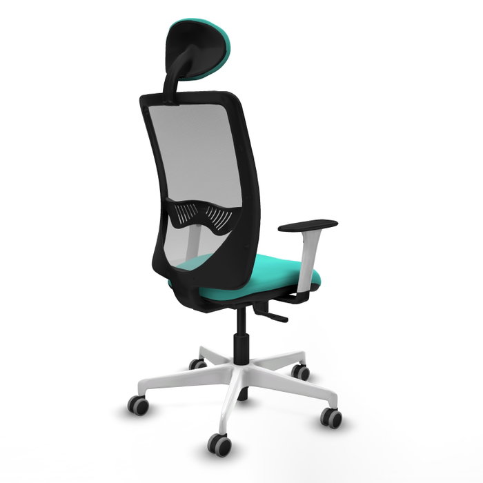 PIQUERAS Y CRESPO Silla de oficina Zulema con mecanismo Sincro, Turquesa y Gris PIQUERAS Y CRESPO Silla de oficina Zulema con mecanismo Sincro, Turquesa y Gris