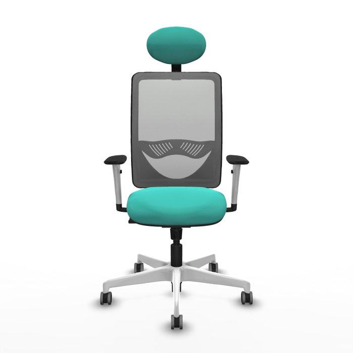 PIQUERAS Y CRESPO Silla de oficina Zulema con mecanismo Sincro, Turquesa y Gris PIQUERAS Y CRESPO Silla de oficina Zulema con mecanismo Sincro, Turquesa y Gris