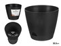 Ibergarden Maceta Diámetro 30.5 cm Alto 26.5 cm Color Negro Plástico (Set de 12)