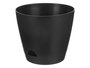 Ibergarden Maceta Diámetro 30.5 cm Alto 26.5 cm Color Negro Plástico (Set de 12)