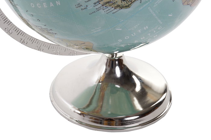 DKD Home Decor Globo Terráqueo Azul de Plástico y Hierro